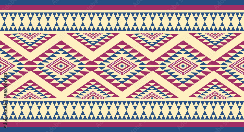 Sticker Ikat Pattern Ethnic