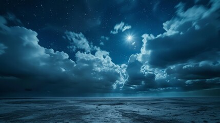 Fototapeta premium dark sky with black clouds