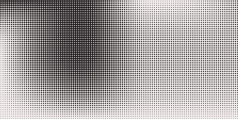 Wave halftone pattern. Halftone dots background. Vector. modern. © Mansur