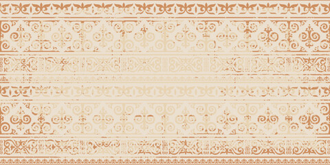Ethnic background on the theme of Kazakh national ornament, vector design	