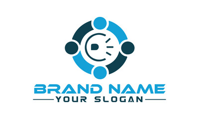 Abstract minimalist logo design template