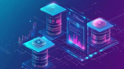 Futuristic Technology Data Center Network Server Architecture