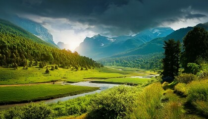 landscape in the mountains
