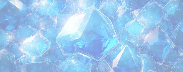 ブルーダイヤモンドの結晶の美しさの背景