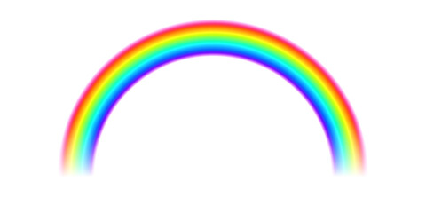 Colourful rainbow bridge curve isolate transparent illustrations backgrounds png