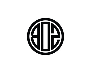 BOZ logo design vector template. BOZ