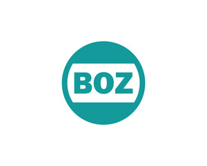 BOZ logo design vector template. BOZ