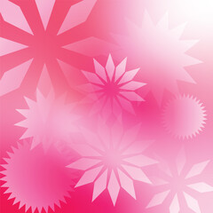 Abstract Pink Smooth Gradient Light Blooming Blossom Flower Background