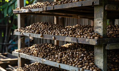 Pictures of coffee and coffee beans, coffee plants