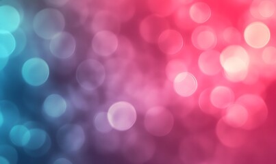 Fototapeta premium Blurred, defocused background with beautiful blue and pink bokeh