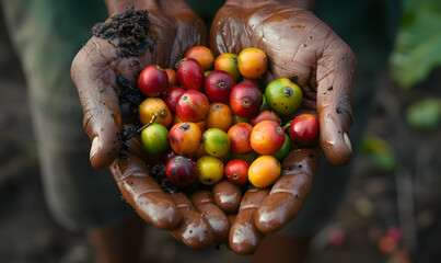 Pictures of coffee and coffee beans, coffee plants