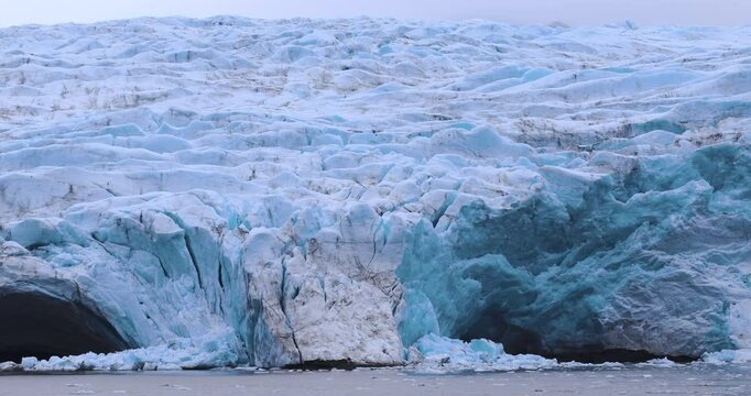 Nordenskiold Glacier In The Arctic, The Nature Of Svalbard