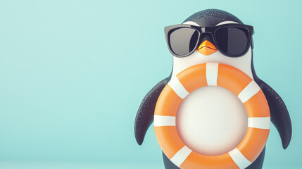 Obraz premium Penguin Summer Fun.