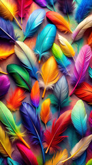 colorful feathers backgroundflower, pattern, wallpaper, pink, color, colorful, flowers, texture, nature, orange, decoration, feather, seamless, design, spring, plant, beauty, bright, feathers, purple,