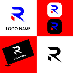 Abstract R letter logo. Suitable for your business sign.