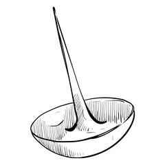 thumbtack handdrawn illustration