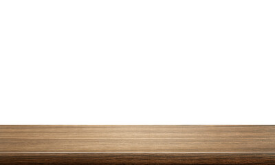 empty wooden table front view isolated PNG transparent
