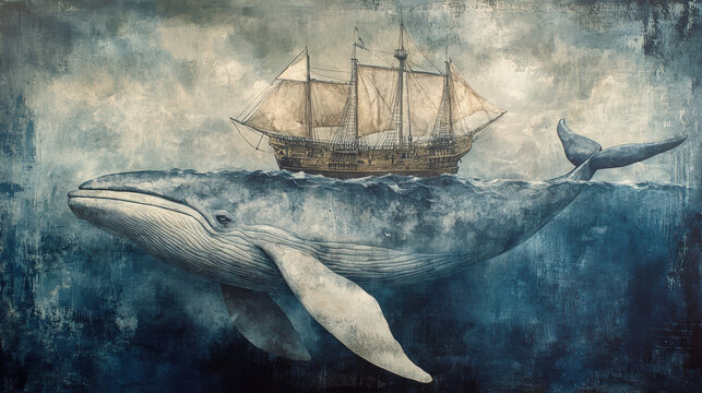 Whale & Ship.