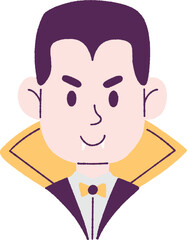 Dracula Vampire Halloween Clipart Illustration