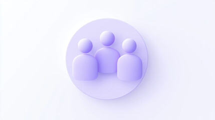 3D People Icon.