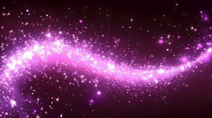 Obraz premium Abstract Pink Sparkle Background Magic Glitter Light Swirl Celebration Festive