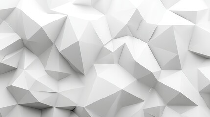 Obraz premium Gray and white polygon mosaic background with abstract geometric shapes for business and corporate use, ideal for professional presentations, websites, and marketing materials