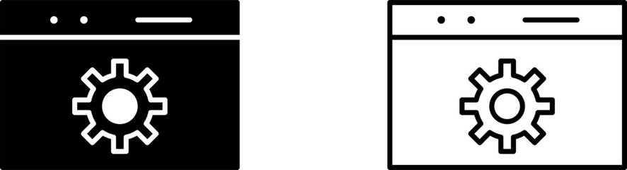 Unique Web Optimization Vector Icon