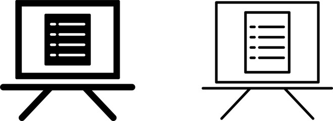 Unique Notice Board Vector Icon