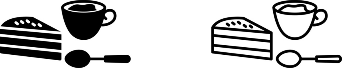 Coffee Served Vector Icon