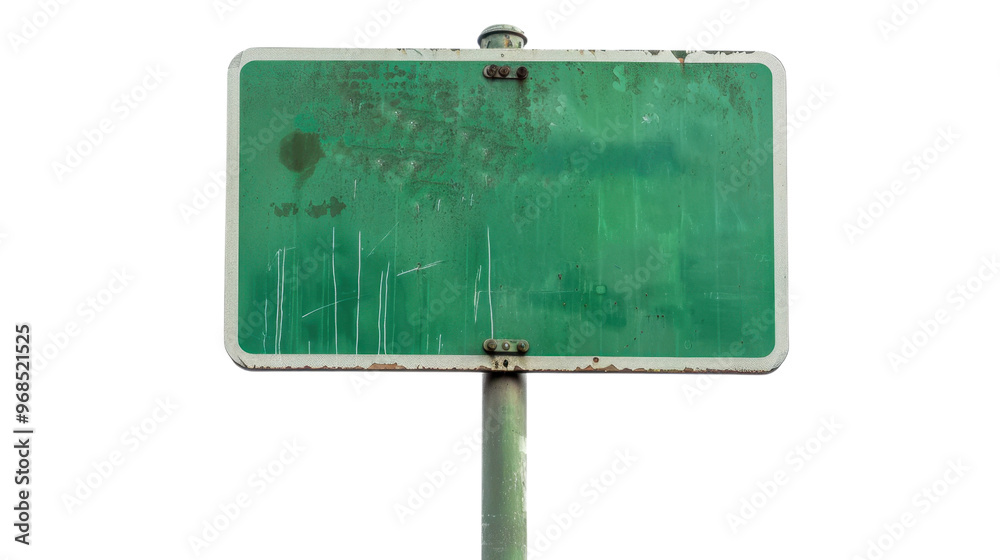 Wall mural yellow street sign on transparent background