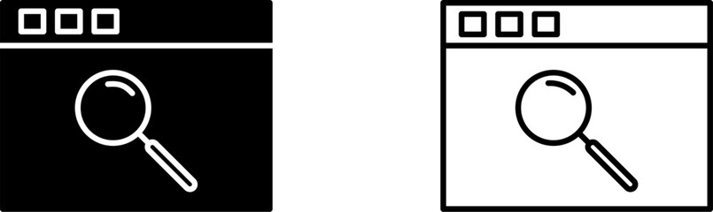 Unique Browser Vector Icon