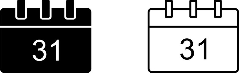 Unique Calendar Vector Icon