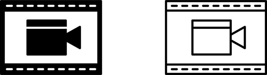 Unique Video and Animation Vector Icon