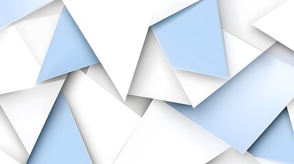 Obraz premium Abstract Geometric Pattern Background with Blue and White Triangles