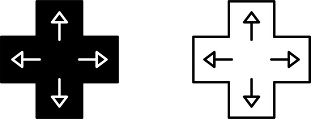 Unique Direction Keys Vector Icon