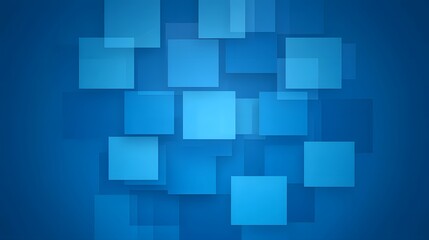 Obraz premium Abstract Blue Geometric Shapes Pattern Background
