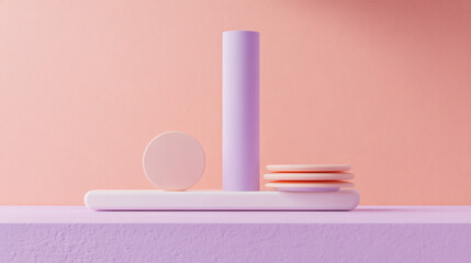 Pastel Geometric Shapes.