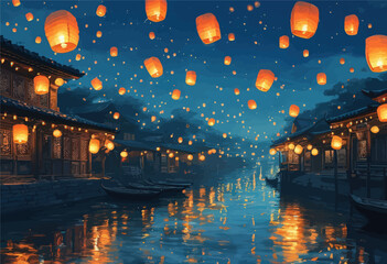 Chinese Lantern Festival: Boat Ride at Night