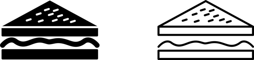 Unique Sandwich Vector Icon