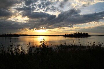 Warm Sunset, Elk Island National Park, Alberta