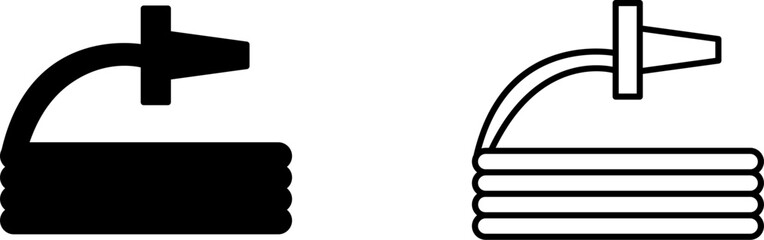 Fototapeta premium Unique Hose Vector Icon