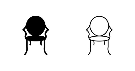 Ancient Chair Vector Icon