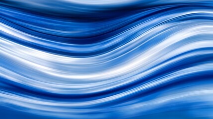 Abstract Blue and White Swirling Lines Background