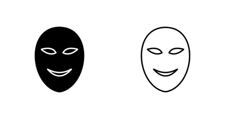 Ancient Face Mask Vector Icon