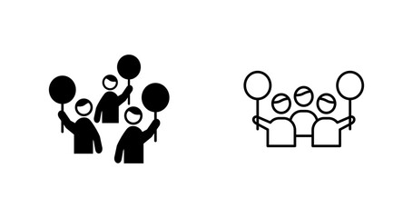 Protest Vector Icon