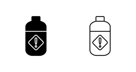 Pesticide Bottle Vector Icon