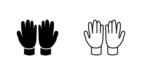 Gardening Gloves Vector Icon