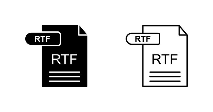 RTF Vector Icon