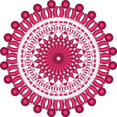 illustration of an ornament, mandala design