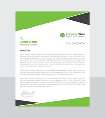 corporate and minimalistic professional business letterhead design for for ant occasion